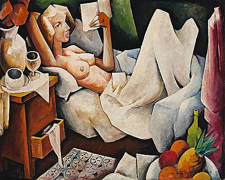 BEDROOM INTERIOR WITH NUDE