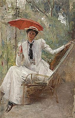 LADY WITH A PARASOL, c.1889