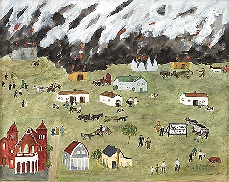Sample artwork by Sweetie Ladd (1902 - 1991), known for interior view, naive genre - View similar artists and auction records