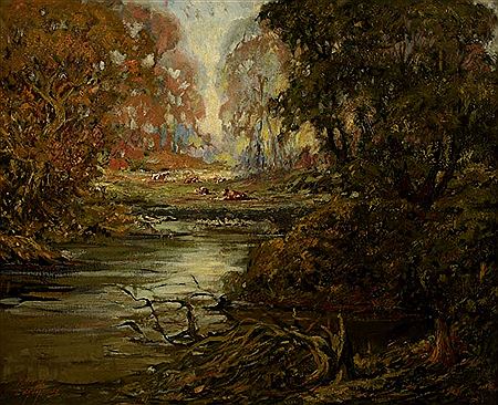 "September in the Lower Pasture, 1935" by Miles Jefferson Early - Auction record, sale price, and art valuation. Compare with similar artists and explore comparable artworks.