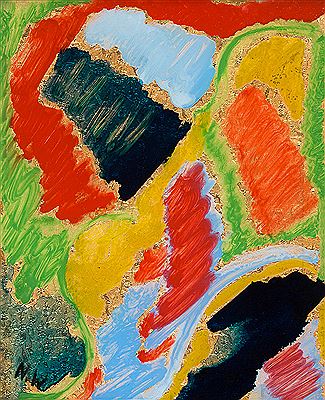 Sample artwork by Nell Anna Charlotta Walden (1887 - 1975), known for watercolor, pastel and mixed media bright color painting on paper, art collecting - View similar artists and auction records