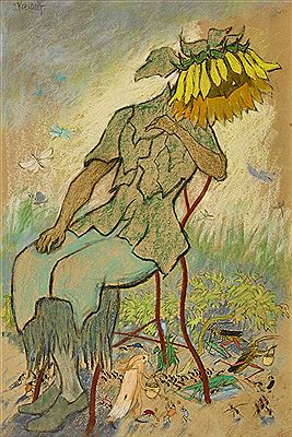 "Frau Sonnenblume" by Ernst Konrad Theophil Kreidolf - Auction record, sale price, and art valuation. Compare with similar artists and explore comparable artworks.