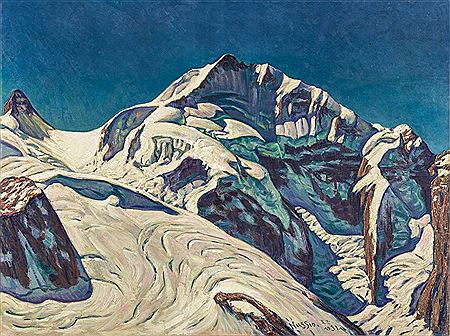 Piz Bernina mit dem Morteratschgletscher
