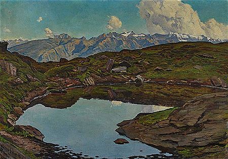 Berglandschaft mit kleinem See