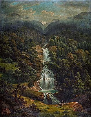 Die Giessbachfälle bei Brienz