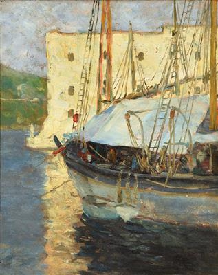 Fischerboot im Hafen