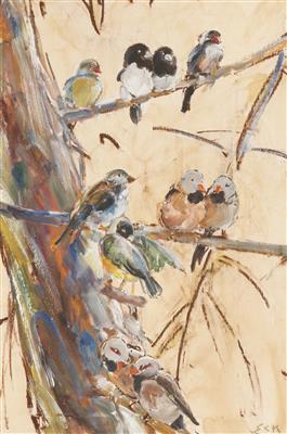 Sample artwork by Ernst C Eck (1879 - 1941), known for landscape, animal, exotic bird painting - View similar artists and auction records
