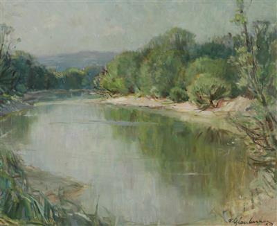 "Aulandschaft" by Franz Glaubacher - Auction record, sale price, and art valuation. Compare with similar artists and explore comparable artworks.