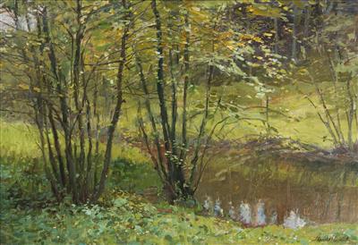 Spring by the Water by Stanislav Hudecek - Auction record, sale price, and art valuation. Compare with similar artists and explore comparable artworks.