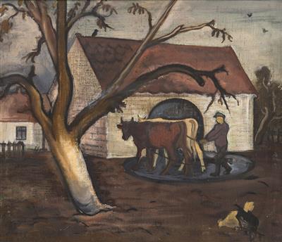 At the Farm by Vojtech Sedlacek - Auction record, sale price, and art valuation. Compare with similar artists and explore comparable artworks.