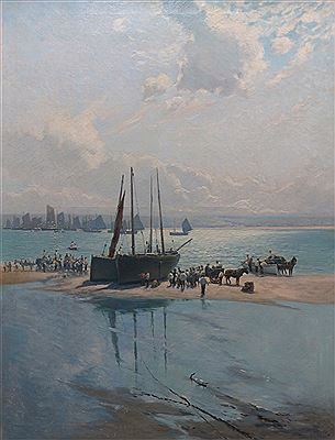 Fish Sale, St. Ives Morning, 1894