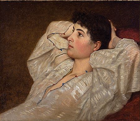 Seated Young Woman, circa 1880 by Ernest Longfellow - Auction record, sale price, and art valuation. Compare with similar artists and explore comparable artworks.