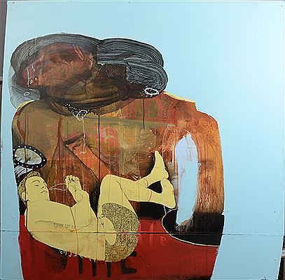 Sample artwork by Sam Bassett (Born 1982), known for painting - View similar artists and auction records