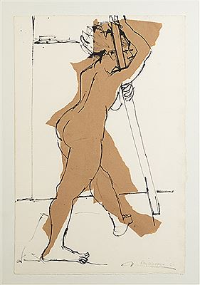 Standing nude