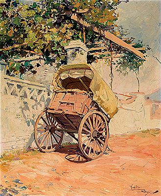 Cart by Virgilio Galan Roman - Auction record, sale price, and art valuation. Compare with similar artists and explore comparable artworks.