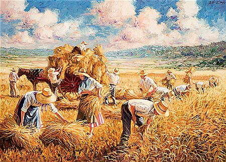 Day of siege by Jose Lull - Auction record, sale price, and art valuation. Compare with similar artists and explore comparable artworks.