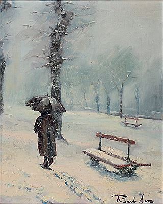 The Snow by Ricardo Sanz - Auction record, sale price, and art valuation. Compare with similar artists and explore comparable artworks.