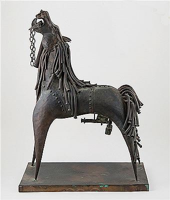 Stallion sculpture
