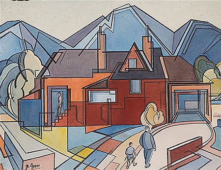 Suburban Dream by Frank Gross - Auction record, sale price, and art valuation. Compare with similar artists and explore comparable artworks.