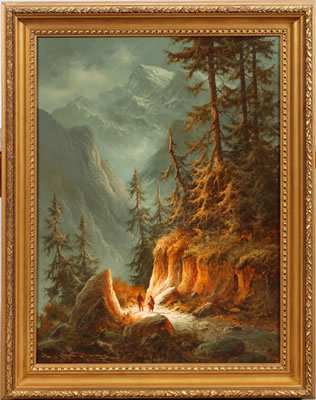 "MOUNTAIN PASS" by Ludwig Muninger - Auction record, sale price, and art valuation. Compare with similar artists and explore comparable artworks.