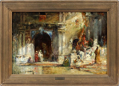 "A MOORISH COURTYARD"