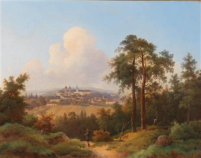 View of Valtice Castle in Southern Bohemia