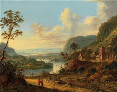 A pair of extensive river landscapes