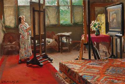 Karola in her studio