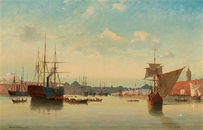 A view of the port in Istanbul