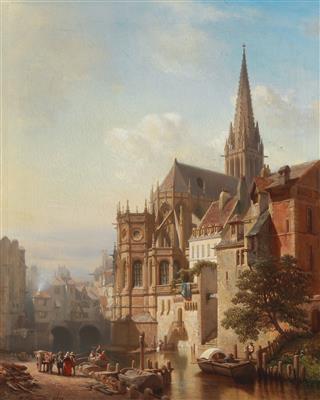 “Blick auf St. Pierre in Normandie” [View of St. Pierre in Normandy]