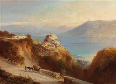 View of Monte del Sasso on Lake Maggiore