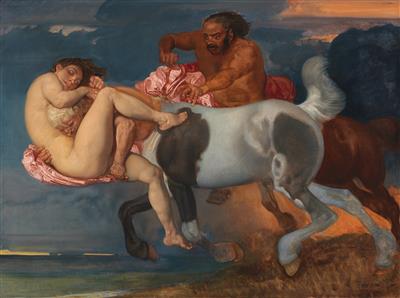 Centaur carrying away a woman