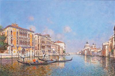 Venetian Scene by Joszef Herczeg - Auction record, sale price, and art valuation. Compare with similar artists and explore comparable artworks.