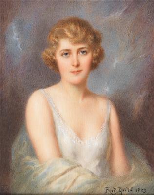 Portrait of a lady in a thin dress