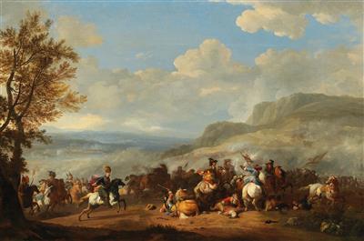 A cavalry skirmish