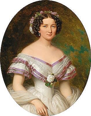 Portrait of Countess Maria Gabriella Josepha Anna Szápáry, née Atzél de Borosjenö (1834–1912)