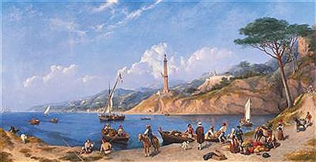 A lively scene on the southern Italian coast