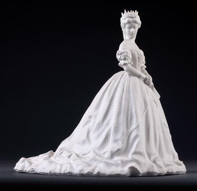 Kaiserin Elisabeth von Österreich im ungarischen Krönungsornat, Statuette