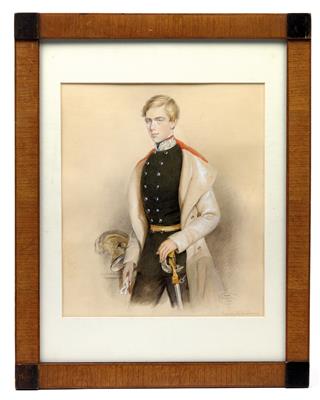 Erzherzog Ferdinand Maximilian, Porträt des jungen Erzherzogs als Oberstinhaber in Chevauxleger Uniform