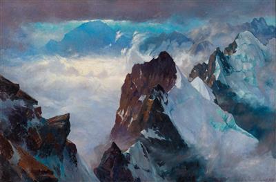 The Bernina Range by Eduard Freiherr Handel- Mazetti - Auction record, sale price, and art valuation. Compare with similar artists and explore comparable artworks.