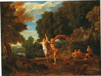 A landscape with Apollo and Daphne