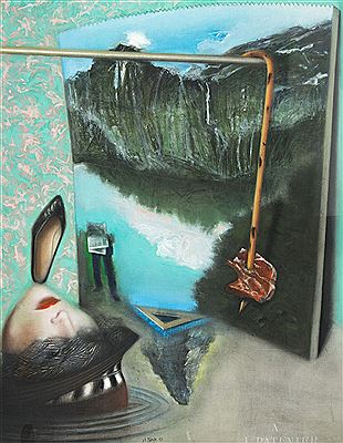 Le promeneur et la mort - Hommage à Joachim Patenier