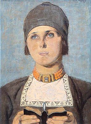 Portrait of a young Volendam by Wilhelmus Hendrikus Marie Wouters - Auction record, sale price, and art valuation. Compare with similar artists and explore comparable artworks.