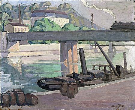 Sample artwork by Adrien Bas (1894 - 1925), known for portrait, still life and landscape painting - View similar artists and auction records