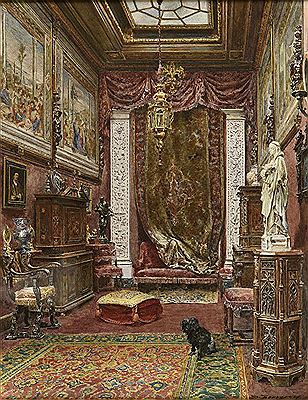 Intérieur de la galerie Louis XII du Baron