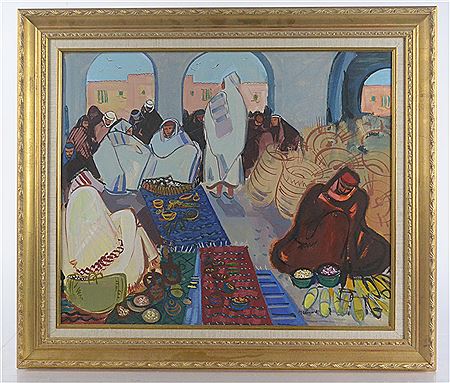 Sample artwork by Maurice Leonard (1899 - 1971/77), known for figures in landscape, abstraction - View similar artists and auction records