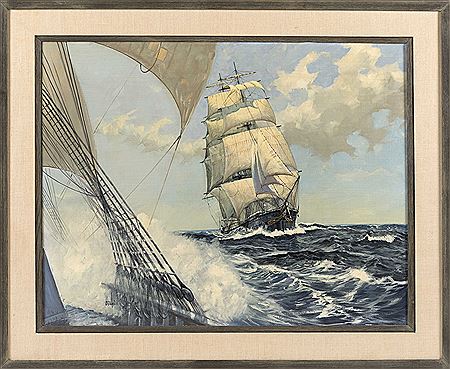 A ship off the port side.