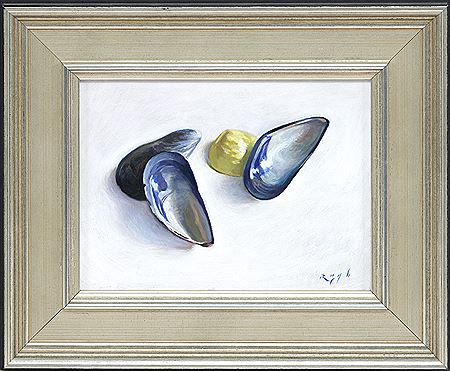 "Three Mussel Shells" by Doug Rugh - Auction record, sale price, and art valuation. Compare with similar artists and explore comparable artworks.