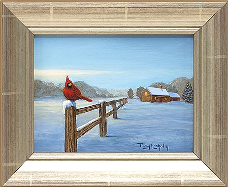 Cardinal in the Snow