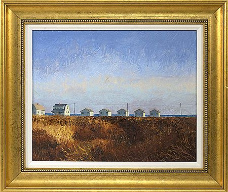 "Beach Cabins" by Herbert Holden Jr - Auction record, sale price, and art valuation. Compare with similar artists and explore comparable artworks.
